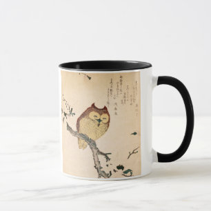 Owl and magnolia – Kobushi ni mimizuku Mug