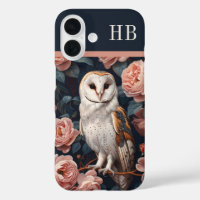 Owl and Roses Monogram Personalised