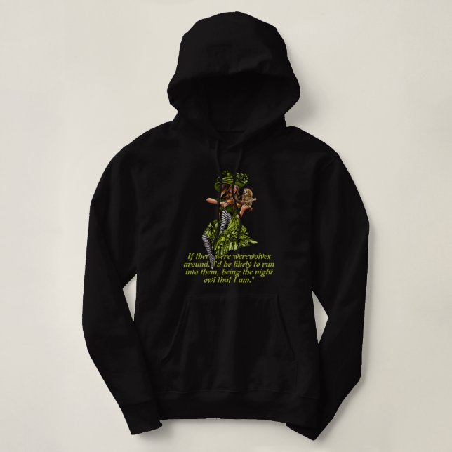 owl and witch hoodie (Design Front)