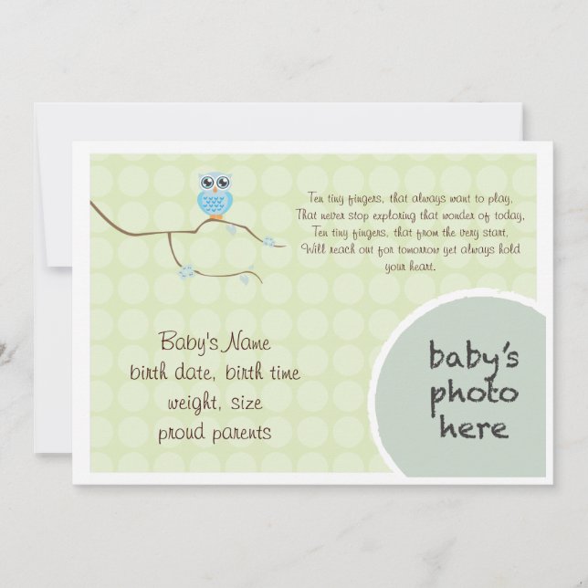 Owl Announcement (Front)