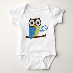 Owl Art I'm A Hoot Baby Bodysuit