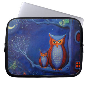 Owl Art "The Forest At Night" Laptop Case
