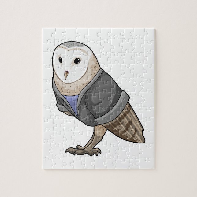 Owl as Secretary Jigsaw Puzzle (Vertical)