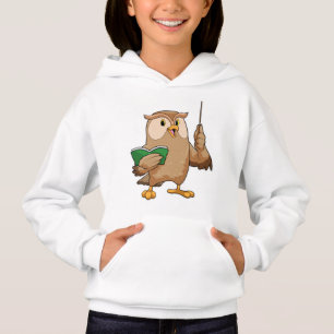 Owl as Teacher with Book & Pointer