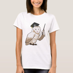 Owl as Teacher with Pointer T-Shirt
