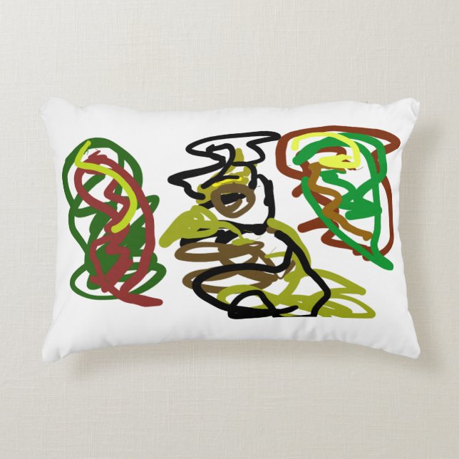 Owl  autumn Kind  Decorative Cushion (Front)