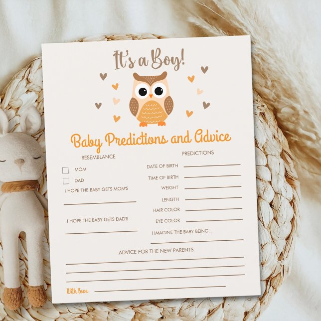 Owl Baby Shower Boy  (Creator Uploaded)