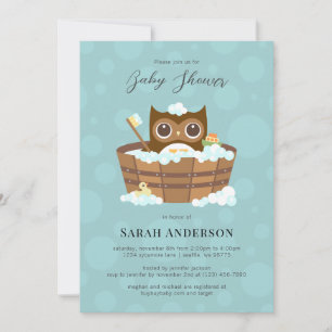 Owl Baby Shower Invitation