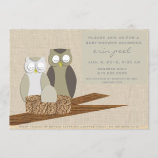 Owl Baby Shower invites