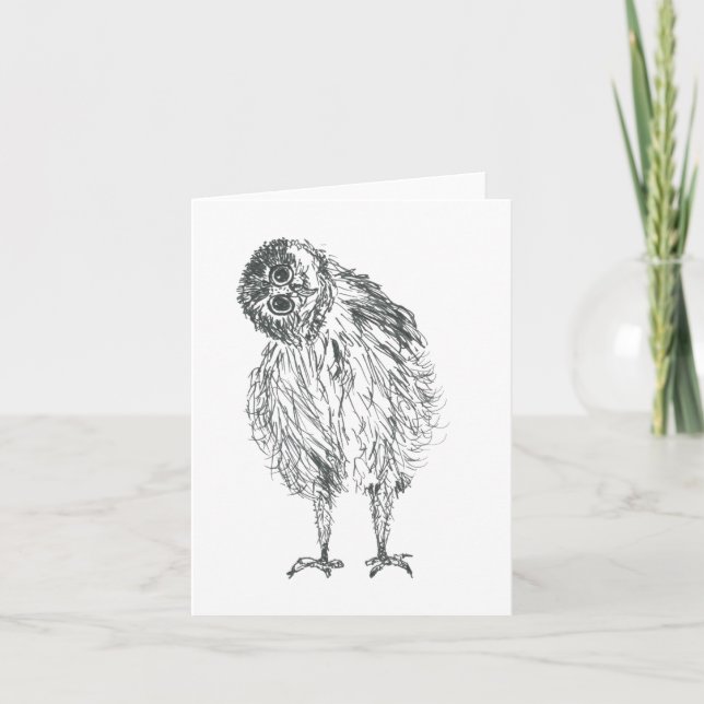Owl baby thank you card (Front)