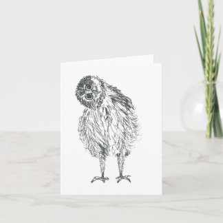 Owl baby thank you card