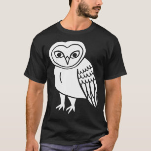 Owl Barn Owls Cute White Bird Spirit Animal Natur T-Shirt