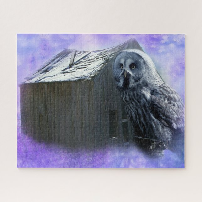 Owl Barn Shed Jigsaw Puzzle (Horizontal)