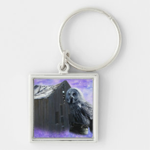 Owl Barn Shed Key Ring