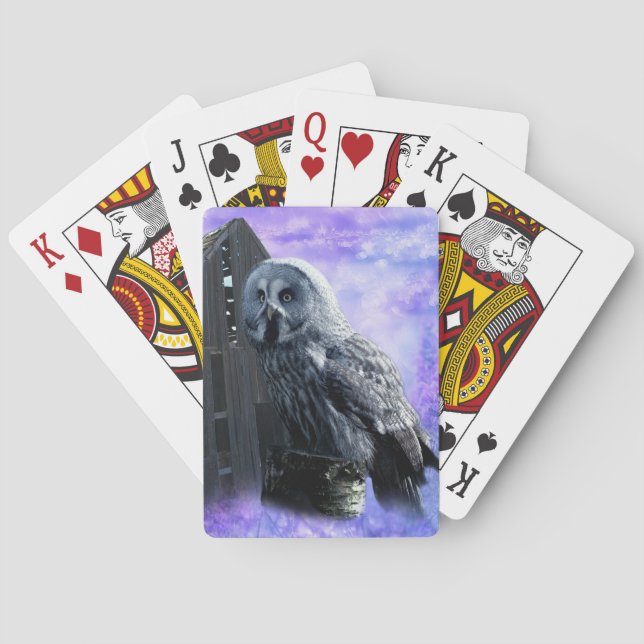 Owl Barn Shed Playing Cards (Back)