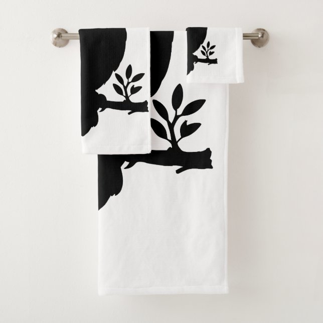 owl bath towel set (Insitu)