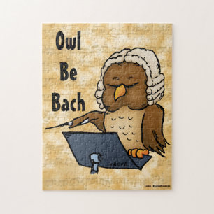 Owl Be Bach Jigsaw Puzzle