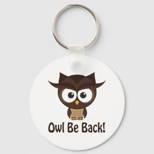 Owl Be Back Key Ring