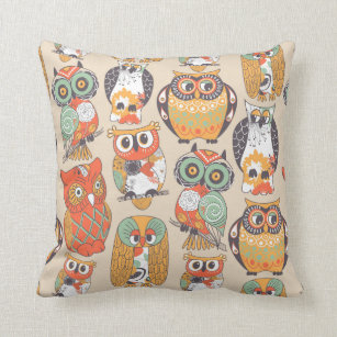 Owl Be Collection Throw Pillow Cushion