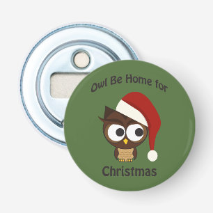 Owl be home for Christmas! Bottle Opener