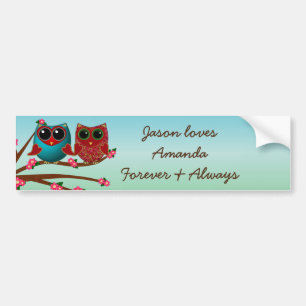 Owl be loving you-Bumper Sticker