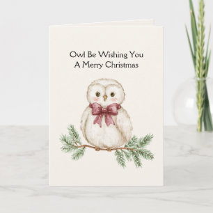 Owl Be Wishing Christmas Card