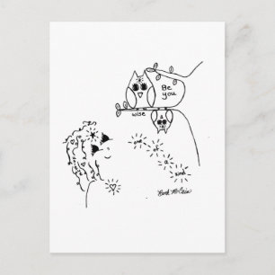 Owl 'Be You' Postcard