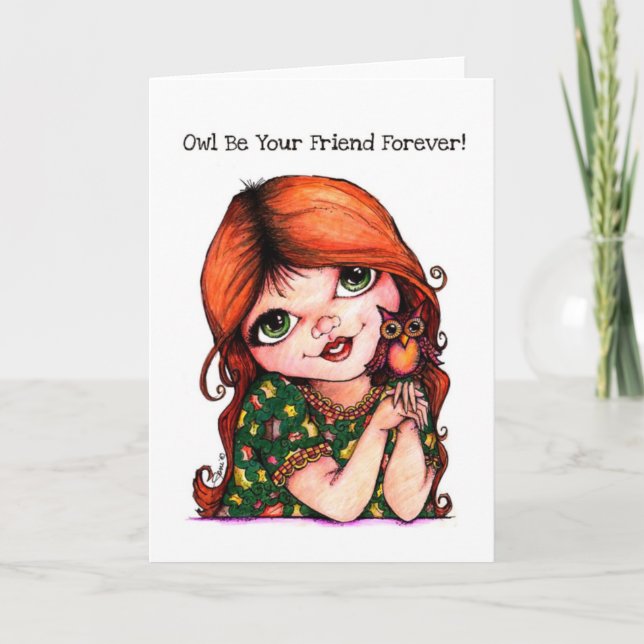 Owl Be Your Friend Forever! Card (Front)