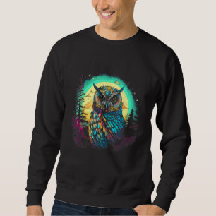 Owl Beautiful Forest illustration Sweatshirt