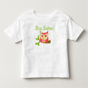 Owl Big Sister Toddler T-Shirt