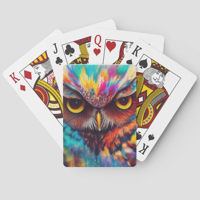 Owl Bird Animal Discovery Adventure Nature Planet  Playing Cards (Back)