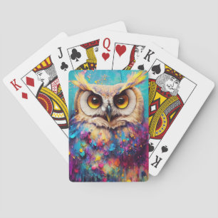 Owl Bird Animal Discovery Adventure Nature Planet  Playing Cards