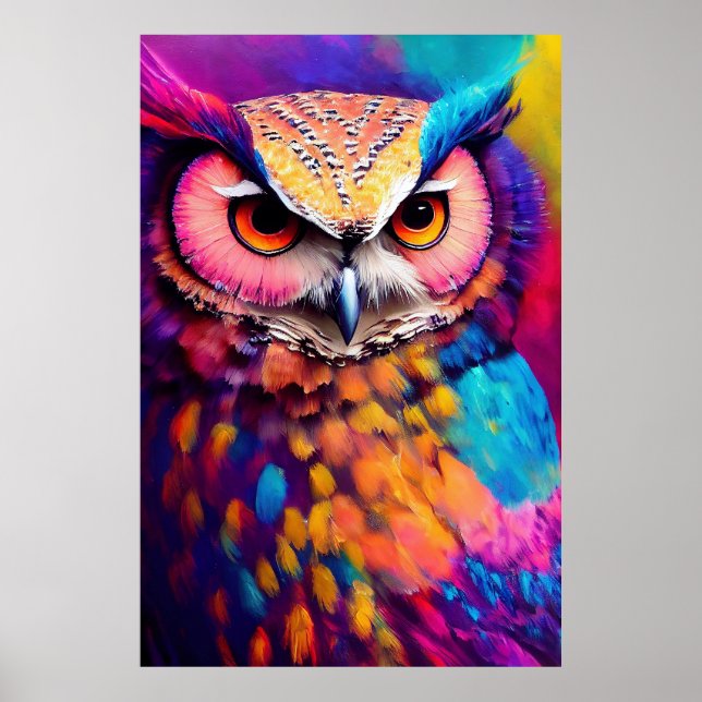 Owl Bird Animal Discovery Adventure Nature Planet  Poster (Front)