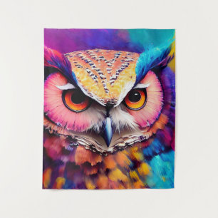 Owl Bird Animal Discovery Adventure Nature Planet Tapestry