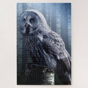 Owl Bird Animal Woodland Forest Jigsaw Puzzle