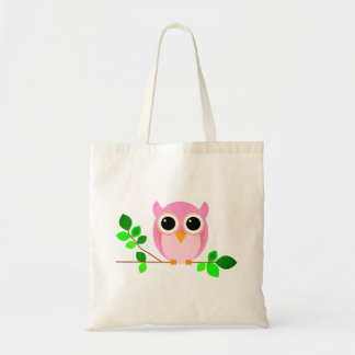 owl, bird, branch tote bag