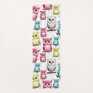 Owl Bird Colourful Design  Yoga Mat