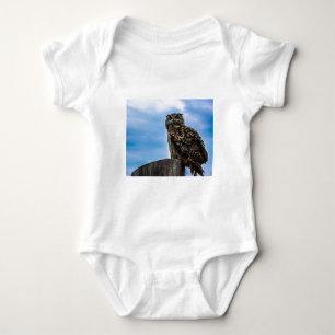 Owl Bird Feathers Animal Nature Destiny Peace Love Baby Bodysuit