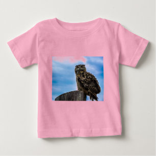 Owl Bird Feathers Animal Nature Destiny Peace Love Baby T-Shirt