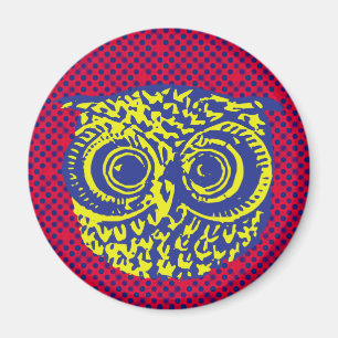 owl bird graphic magnet