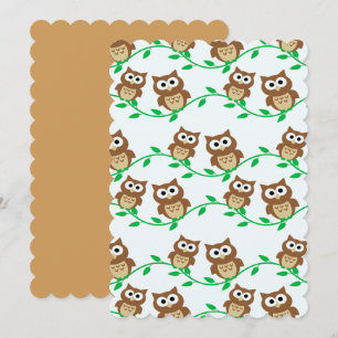 Owl Bird Guest Party Personalise Destiny Destiny'S Invitation