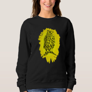 Owl Bird Of Prey Beak Claws Animal Colourful Birds Sweatshirt