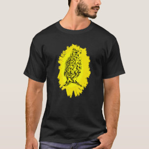 Owl Bird Of Prey Beak Claws Animal Colourful Birds T-Shirt