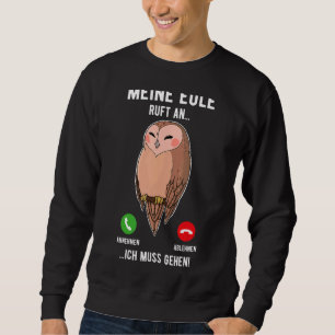 Owl Birds Ornithologist Biology Biologist Night Cu Sweatshirt