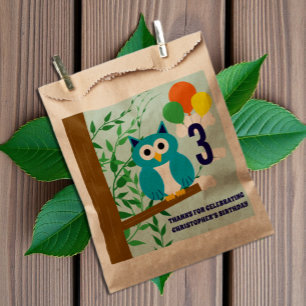 Owl Birthday Favour Bag