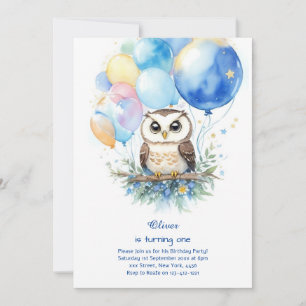 Owl Birthday Invitation