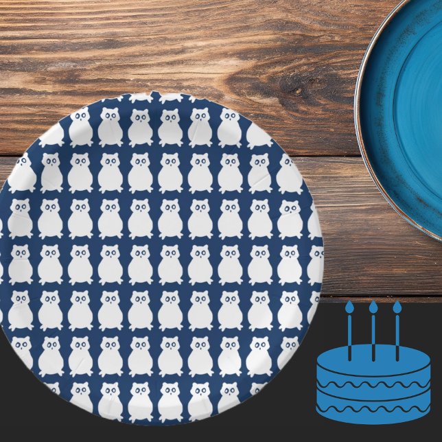 Owl Birthday Party  Paper Plate (Creator Uploaded)
