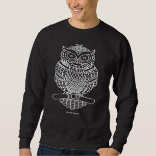 Owl (black) - Men's Sweatshirt