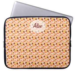 Owl blossom laptop sleeve