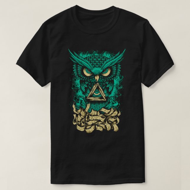 Owl blue T-Shirt (Design Front)